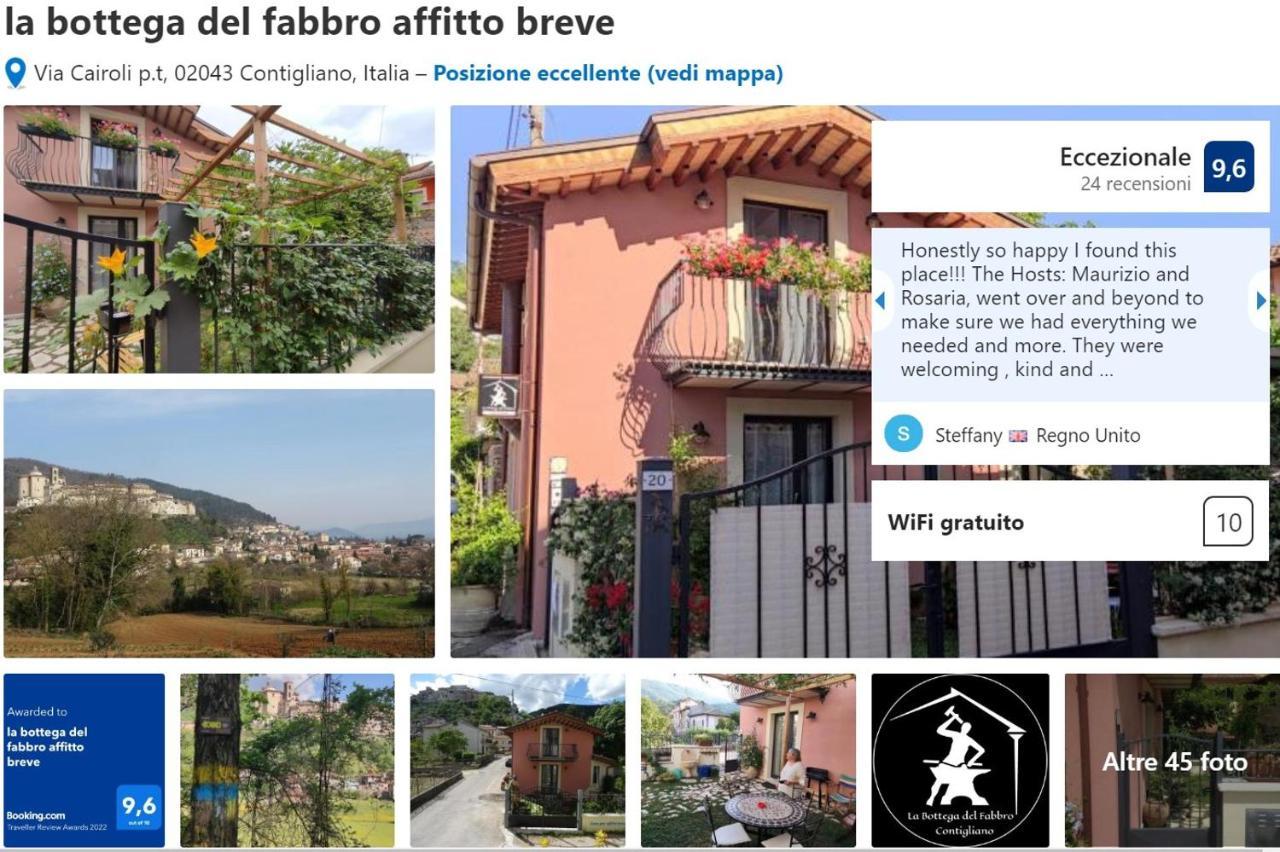 Villa la bottega del fabbro affitto breve Contigliano Esterno foto